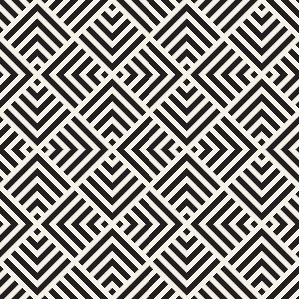 Vektorlinjer sömlös mosaik mönster. Moderna eleganta abstrakt konsistens. Upprepande geometriska plattor — Stock vektor