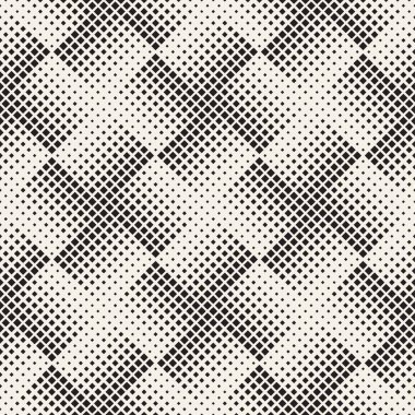 Şık noktalı resim doku. Rasgele boyutu şekillerle sonsuz arka plan. Vektör sorunsuz mozaik desen.