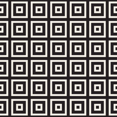 Şık çizgiler kafes. Etnik tek renkli doku. Geometrik arka plan tasarlamak. Vektör seamless modeli.