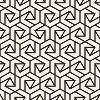 Vektör kesintisiz çizgiler mozaik desen. Modern şık soyut doku. Geometrik fayans yinelenen
