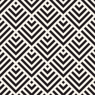 Vektör kesintisiz çizgiler mozaik desen. Modern şık soyut doku. Geometrik fayans yinelenen