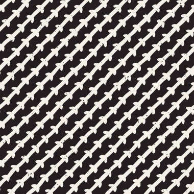 Elle çizilmiş çizgiler seamless grungy modeli. Siyah ve beyaz soyut geometrik Yinelenen doku.