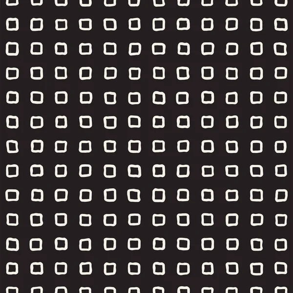 Hand drawn style ethnic seamless pattern. Abstract grungy geometric background in black and white. — Stock Vector