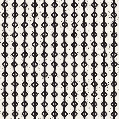 Elle çizilmiş stil etnik seamless modeli. Siyah ve beyaz soyut grungy geometrik arka plan.