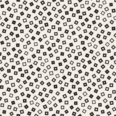 Kusursuz kaotik şablonlar. Rastgele dağılmış geometrik şekiller. Soyut retro arkaplan tasarımı