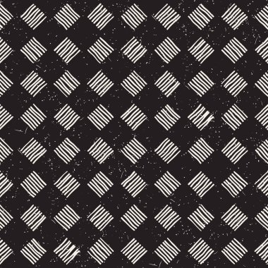 Elle çizilmiş sorunsuz yinelenen desen denetleyicisi ile döşeme hatları. Grungy freehand arka plan dokusu.