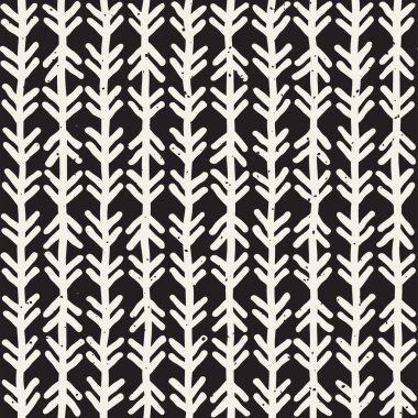 Elle çizilmiş çizgiler seamless grungy modeli. Siyah ve beyaz soyut geometrik Yinelenen doku.