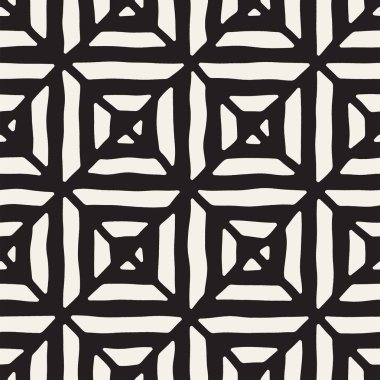 Elle çizilmiş sorunsuz yinelenen desen fayans hatları ile. Grungy freehand arka plan dokusu.