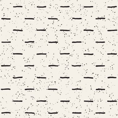 Elle çizilmiş stil etnik seamless modeli. Siyah ve beyaz soyut grungy geometrik arka plan.