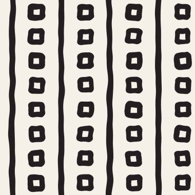 Elle çizilmiş çizgiler seamless grungy modeli. Siyah ve beyaz soyut geometrik Yinelenen doku.