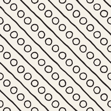 Elle çizilmiş stil etnik seamless modeli. Siyah ve beyaz soyut grungy geometrik arka plan.