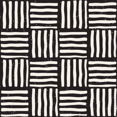 Elle çizilmiş sorunsuz yinelenen desen fayans hatları ile. Freehand mürekkep fırçası arka plan dokusu.