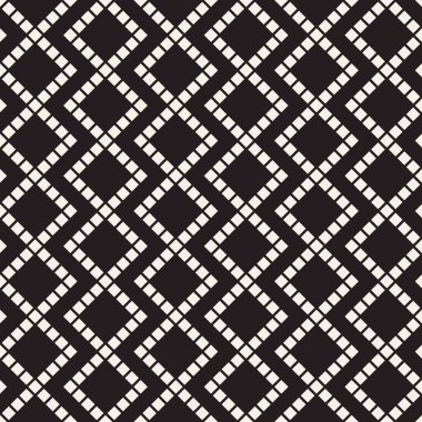 Vektör kusursuz desen. Modern stil soyut doku. Çizgili elementten geometrik fayanslar tekrarlanıyor