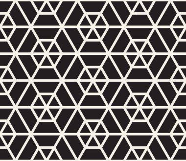 Vektör kusursuz desen. Modern stil soyut doku. Çizgili elementten geometrik fayanslar tekrarlanıyor