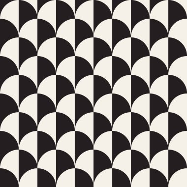 Vektör kusursuz desen. Modern stil soyut doku. Çizgili elementten geometrik fayanslar tekrarlanıyor