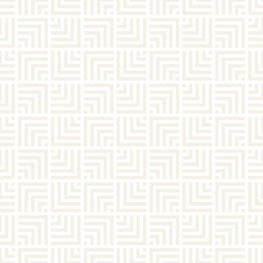 Vektörsüz ince çizgiler mozaik desen. Modern stil soyut doku. Çizgili elementlerle geometrik fayanslar tekrarlanıyor