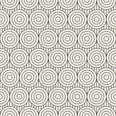 Vektör kusursuz desen. Modern stil soyut doku. Çizgili elementten geometrik fayanslar tekrarlanıyor