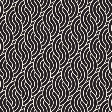 Vektör kusursuz desen. Modern stil soyut doku. Çizgili elementten geometrik fayanslar tekrarlanıyor