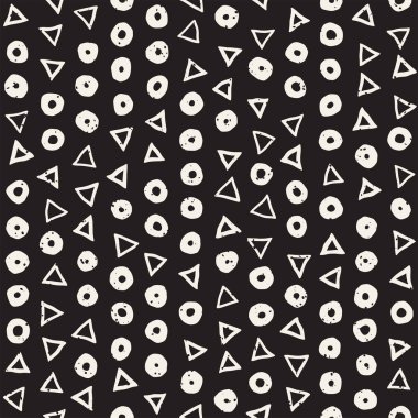 Elle çizilmiş siyah beyaz mürekkep soyut, pürüzsüz desen. Vektör stili grunge dokusu. Tek renkli geometrik dağınık şekiller boya fırça çizgileri