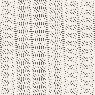 Vektör kusursuz desen. Modern stil soyut doku. Çizgili elementten geometrik fayanslar tekrarlanıyor