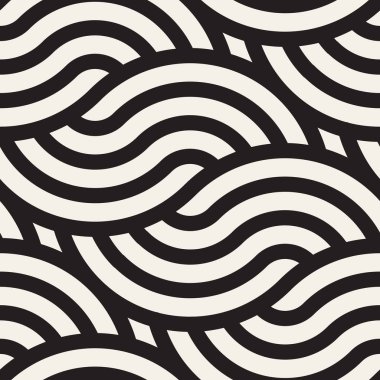 Vektör kusursuz desen. Modern stil soyut doku. Çizgili elementten geometrik fayanslar tekrarlanıyor