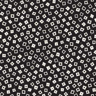Elle çizilmiş siyah beyaz mürekkep soyut, pürüzsüz desen. Vektör stili grunge dokusu. Tek renkli geometrik dağınık şekiller boya fırça çizgileri