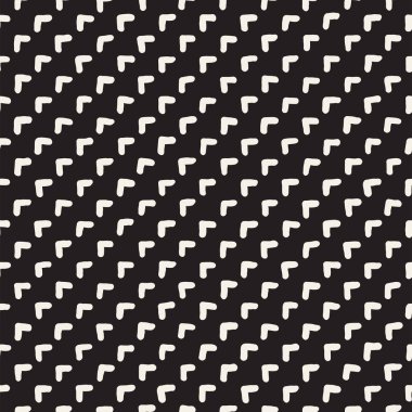 Elle çizilmiş çizgiler seamless grungy modeli. Soyut geometrik yinelenen kiremit doku siyah beyaz.