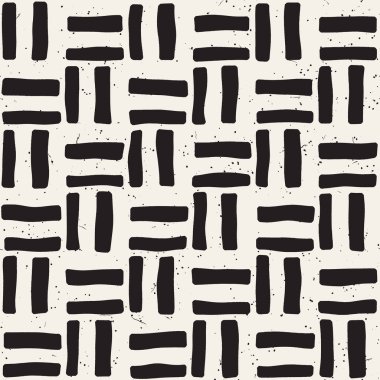 Elle çizilmiş sorunsuz yinelenen desen fayans hatları ile. Freehand mürekkep fırçası arka plan dokusu.