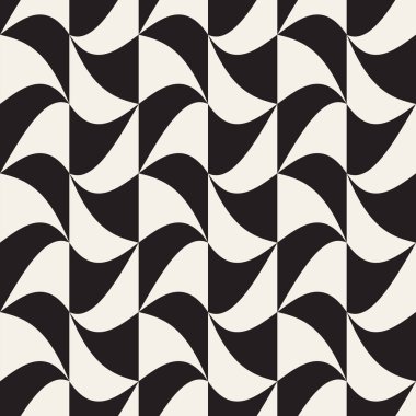 Vektör kusursuz desen. Modern stil soyut doku. Çizgili elementten geometrik fayanslar tekrarlanıyor