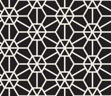 Vektör kusursuz desen. Modern stil soyut doku. Çizgili elementten geometrik fayanslar tekrarlanıyor