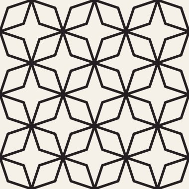 Vektör kusursuz desen. Modern stil soyut doku. Çizgili elementten geometrik fayanslar tekrarlanıyor