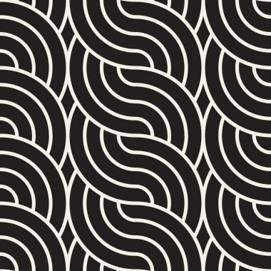 Vektör kusursuz desen. Modern stil soyut doku. Çizgili elementten geometrik fayanslar tekrarlanıyor