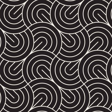 Vektör kusursuz desen. Modern stil soyut doku. Çizgili elementten geometrik fayanslar tekrarlanıyor
