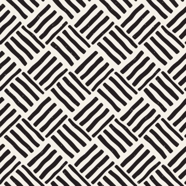 Elle çizilmiş sorunsuz yinelenen desen fayans hatları ile. Freehand mürekkep fırçası arka plan dokusu.