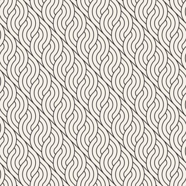 Vektör kusursuz desen. Modern stil soyut doku. Çizgili elementten geometrik fayanslar tekrarlanıyor