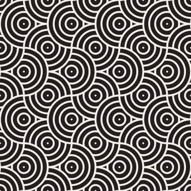 Vektör kusursuz desen. Modern stil soyut doku. Çizgili elementten geometrik fayanslar tekrarlanıyor