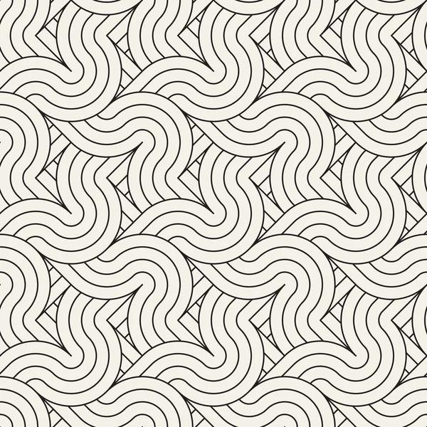 Vektör kusursuz desen. Modern stil soyut doku. Çizgili elementten geometrik fayanslar tekrarlanıyor
