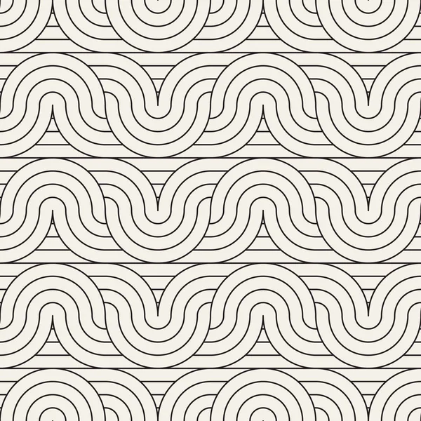 Vektör kusursuz desen. Modern stil soyut doku. Çizgili elementten geometrik fayanslar tekrarlanıyor