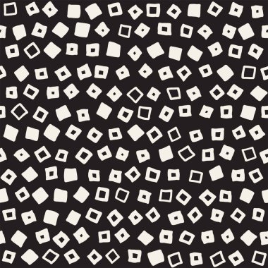 Elle çizilmiş siyah beyaz mürekkep soyut, pürüzsüz desen. Vektör stili grunge dokusu. Tek renkli geometrik dağınık şekiller boya fırça çizgileri