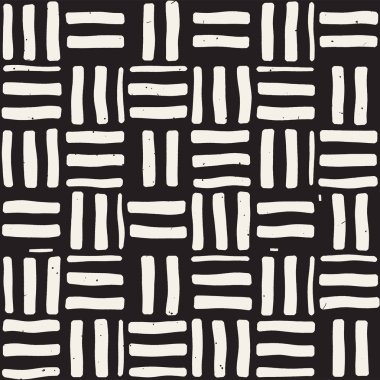 Elle çizilmiş sorunsuz yinelenen desen fayans hatları ile. Freehand mürekkep fırçası arka plan dokusu.