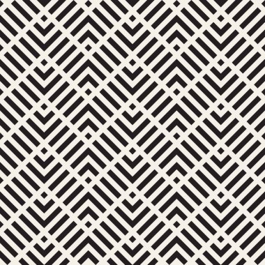 Vektör kusursuz desen. Modern stil soyut doku. Çizgili elementten geometrik fayanslar tekrarlanıyor