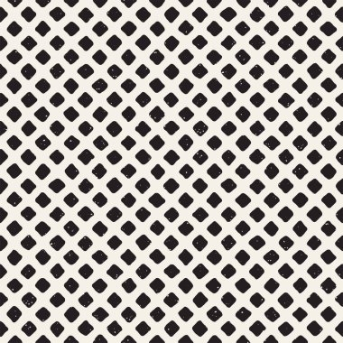 Elle çizilmiş stil etnik seamless modeli. Grungy geometrik şekiller arka plan siyah ve beyaz.