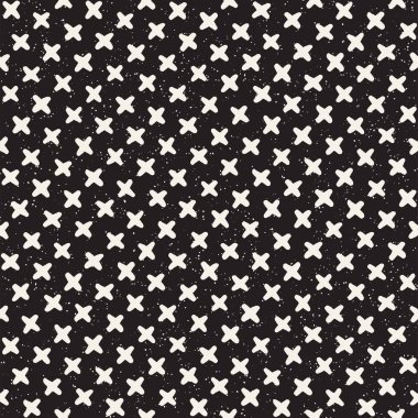 Elle çizilmiş çizgiler seamless grungy modeli. Siyah ve beyaz soyut geometrik Yinelenen doku.