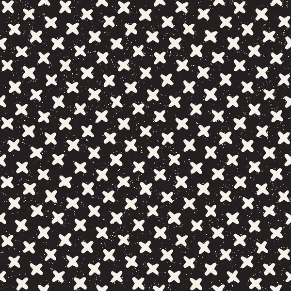 Elle çizilmiş çizgiler seamless grungy modeli. Siyah ve beyaz soyut geometrik Yinelenen doku.