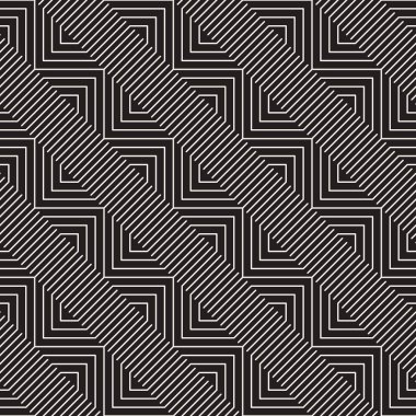 Vektör kusursuz desen. Modern stil soyut doku. Geometrik fayans tekrarlanıyor