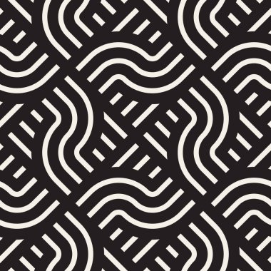 Vektör kusursuz desen. Modern stil soyut doku. Geometrik fayans tekrarlanıyor