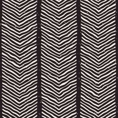 Basit mürekkep geometrik desen. Tek renkli siyah ve beyaz konturlar arka plan. Tasarımınız için çizilen mürekkep doku el