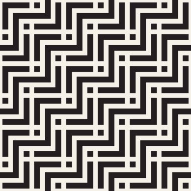 Vektör kesintisiz çizgiler mozaik desen. Modern şık soyut doku. Geometrik fayans yinelenen