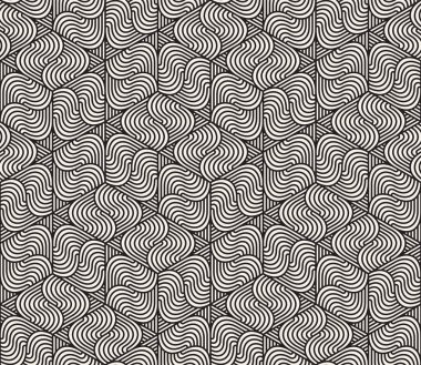 Vektör kusursuz desen. Modern stil soyut doku. Tekrarlanan geometrik fayanslar 