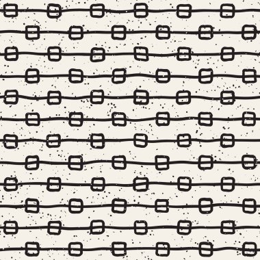 Elle çizilmiş stil etnik seamless modeli. Siyah ve beyaz soyut grungy geometrik arka plan.